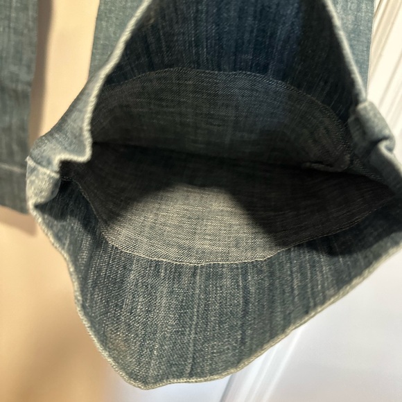 NWOT Women’s Sz: 6 FOJ Wide Leg Sailor Pant Jeans. Cuffed Wide Hem. Medium Wash - Picture 14 of 16